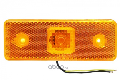 Фонарь габаритный  LED EURO (0214) ЖЕЛТЫЙ без кронштейна 110*40 арт.IN2328Y