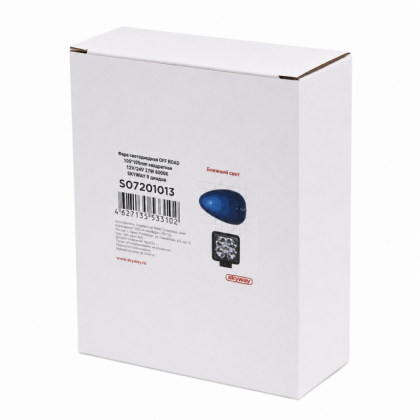 Фара рабочий свет LED S07201013 9диодов 27W рассеивающий свет  110*110*25  12/24В SKYWAY