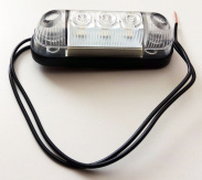 Фонарь габаритный  LED 005.3731-35 БЕЛЫЙ "полн.линза" 3 диода 12-24в