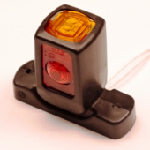 Фонарь габаритный  LED 019.3731-01 с дополнительным габаритом сбоку L=90мм 12-24в