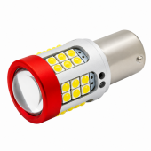 Светодиод 24-21 P21W (1156) BA15s 12/24V 39SMD 10W белая линза CANBUS S0138-1W 