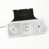 Фонарь габаритный  LED EURO (0214) БЕЛЫЙ c кронштейном 110*40 24B арт.IN2327W