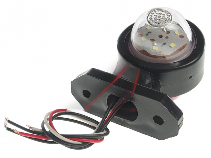Фонарь габаритный  LED E201 9LED 12/24В вынос 80мм FR0110