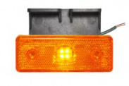 Фонарь габаритный  LED EURO (0214) ЖЕЛТЫЙ c кронштейном 110*40 24B (112222) арт.IN2327Y