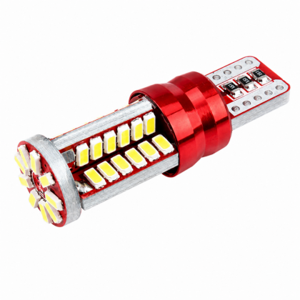 Светодиод 24-5 б/ц W5W (T10, 194) W2.1x9.5d 12/24V 57SMD 1-конт 1,5W 560Лм CANBUS 6000К Белая