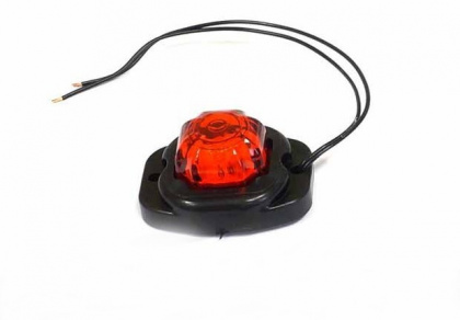 Фонарь габаритный  LED ФПГ-25 КРАСНЫЙ "пуговица" 12/24В