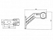 Фонарь габаритный  LED ФГ-30-02 L-LED  левый рожок (24В) 180мм