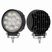 Фара рабочий свет LED KS-WR014F  14диодов 42W круглая рассеивающий свет  115*65*125мм  12/24