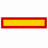 Наклейка ЗНАК "Длинномер" 200*900мм светоотражающая (призма) (AT27780) 1ШТ!  МК-НАК-07