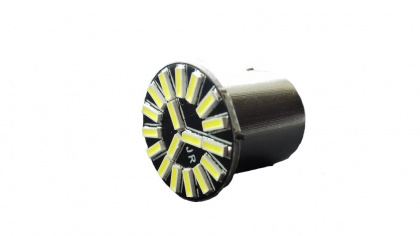 Светодиод 24-21 18SMD диодов,белый,цоколь T18 ВА15S арт.8703