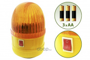Маяк светодиодный фонарь аварийный на батар.4x1.5В на магните 24LED D=72мм H=102мм KR-4225 