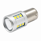 Светодиод 24-21 P21W (1156) BA15s 12/24V 21SMD 4W белая линза CANBUS S0136-1W 
