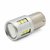 Светодиод 24-21 P21W (1156) BA15s 12/24V 21SMD 4W белая линза CANBUS S0136-1W 