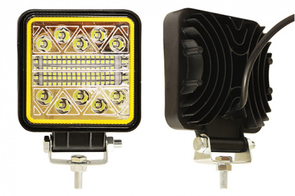 Фара рабочий свет LED AT15795 40диодов 120W дальний и рабочий свет 105*105*40 желтая подсветк 12/24В