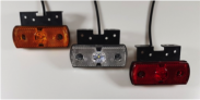 Фонарь габаритный  LED 152-00-1 ЖЕЛТЫЙ SCHMITZ 1183260,1183262 с кроншт. 12-24в