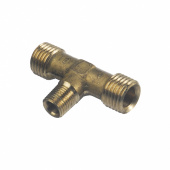 Переходник тройник М14х1.5-КГ1/8-М14х1,5 делителя (медный) 864892