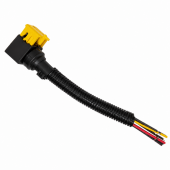 Разъем фонаря AMP 6 PIN с сдвижным фиксатором c проводами в гофре 114184691