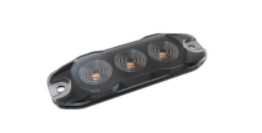 Маяк светодиодный стробоскоп 3 диода 8 режимов 12/24В  SSW-WL88305-A 88x30x7мм желтый  