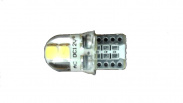Светодиод 12-5 безцокольный 2SMD белый Т10 W5W W2.1x9.5d керамика ат.8324