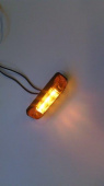 Фонарь габаритный  LED ОГ-41 ЖЕЛТЫЙ (ан.FT-013) 12/24В 80мм*18мм расстояние по креплению 65мм
