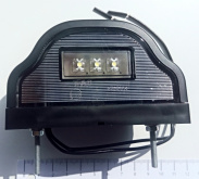 Фонарь освещения номера LED "волна" ЧЕРНЫЙ ФОНЗ 001.3717 3 диода,100х58х60мм