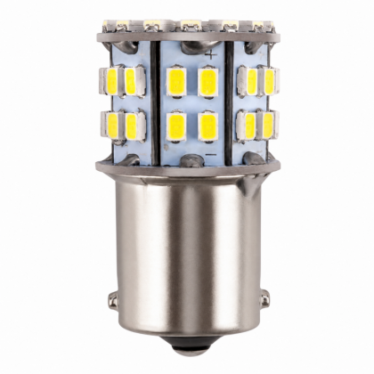 Светодиод 24-21 P21W (1156) BA15s 24V 50SMD 1-конт 500Лм 6000К белый (отпуск кратно 2м)
