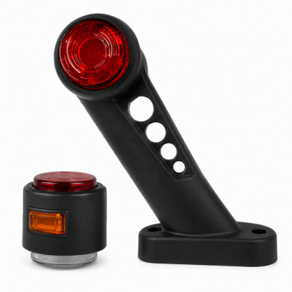 Фонарь габаритный  LED ОГ-001-20 (ПРАВ)СОЛНЫШКО 9LED С БОК.ГАБАР. 3цв. 12-24В.(ан.WAS-599W.ТрАС-001)