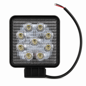 Фара рабочий свет LED S07201013 9диодов 27W рассеивающий свет  110*110*25  12/24В SKYWAY
