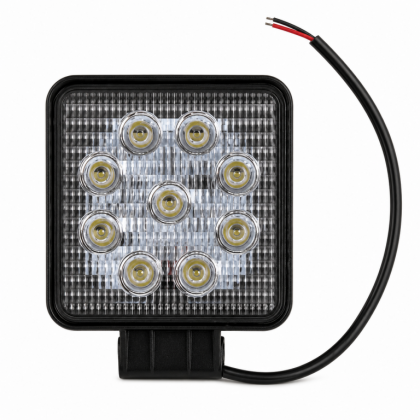 Фара рабочий свет LED S07201013 9диодов 27W рассеивающий свет  110*110*25  12/24В SKYWAY