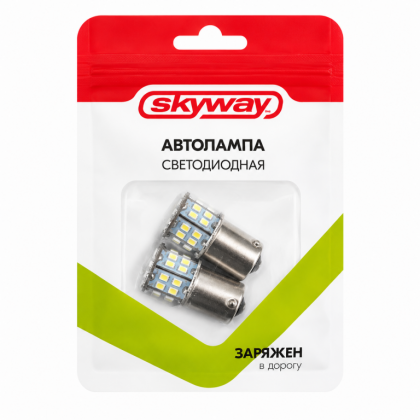Светодиод 24-21 P21W (1156) BA15s 24V 50SMD 1-конт 500Лм 6000К белый (отпуск кратно 2м)