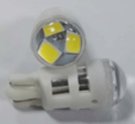 Светодиод 24-5 б/ц 3 SMD диода, белый, цоколь Т10, W5W W2.1x9.5d 24В 23022