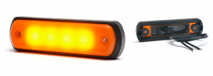 Фонарь габаритный  LED 1341 W189N ЖЕЛТЫЙ NEON, 12-24B 110*31мм 