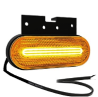 Фонарь габаритный  LED 154-1 желтый неоновый с функцией указателя поворота с кронштейном 24В