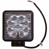 Фара рабочий свет LED S07201013 9диодов 27W рассеивающий свет  110*110*25  12/24В SKYWAY