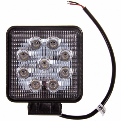 Фара рабочий свет LED S07201013 9диодов 27W рассеивающий свет  110*110*25  12/24В SKYWAY