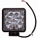 Фара рабочий свет LED S07201013 9диодов 27W рассеивающий свет  110*110*25  12/24В SKYWAY