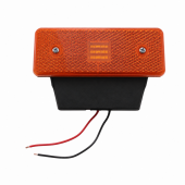 Фонарь габаритный  LED EURO (0214) ЖЕЛТЫЙ c кронштейном 110*40 24B (112222) арт.IN2327Y