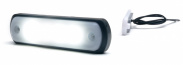Фонарь габаритный  LED 1343 W189N БЕЛЫЙ NEON, 12-24B 110*31мм 