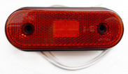 Фонарь габаритный  LED 013.3731-01 КРАСНЫЙ 24/12В 4 диода,120х45мм между крепл.70мм
