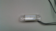 Фонарь габаритный  LED 014.3731-20 БЕЛЫЙ "slim" 6 диодов,85x25мм 12-24в
