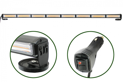 Маяк панель светодиодная 10-30 V (Односторонняя,14 режим,48W,LED COB 8x6W,L=1225мм) AT14340